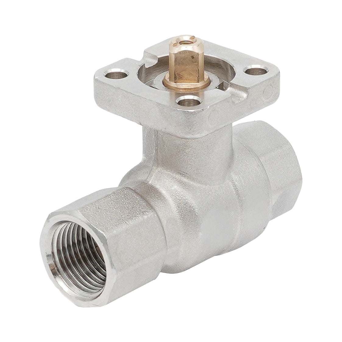Rp 3/8" 2-way Brass Ball Valve ISO-Top F03 PN40