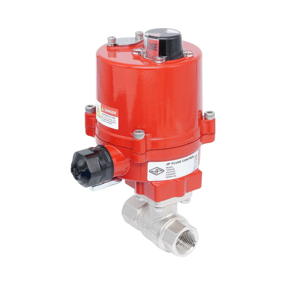 Rp 3/4" 2-Way Electric Brass Ball Valve 24 V AC/DC