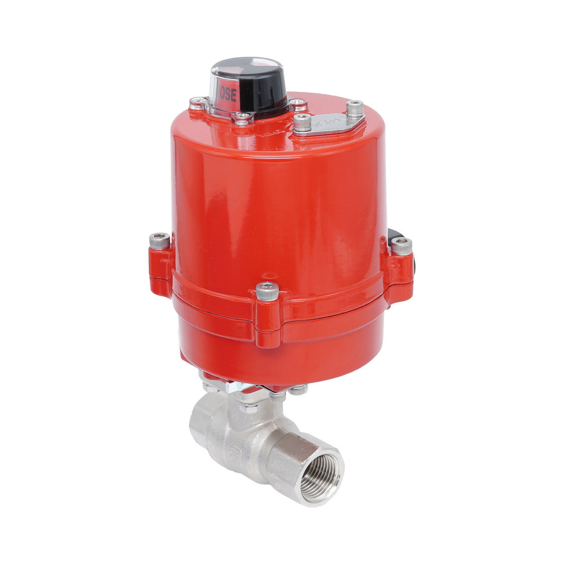 Rp 3/8" 2-Way Electric Brass Ball Valve 100-240 V AC
