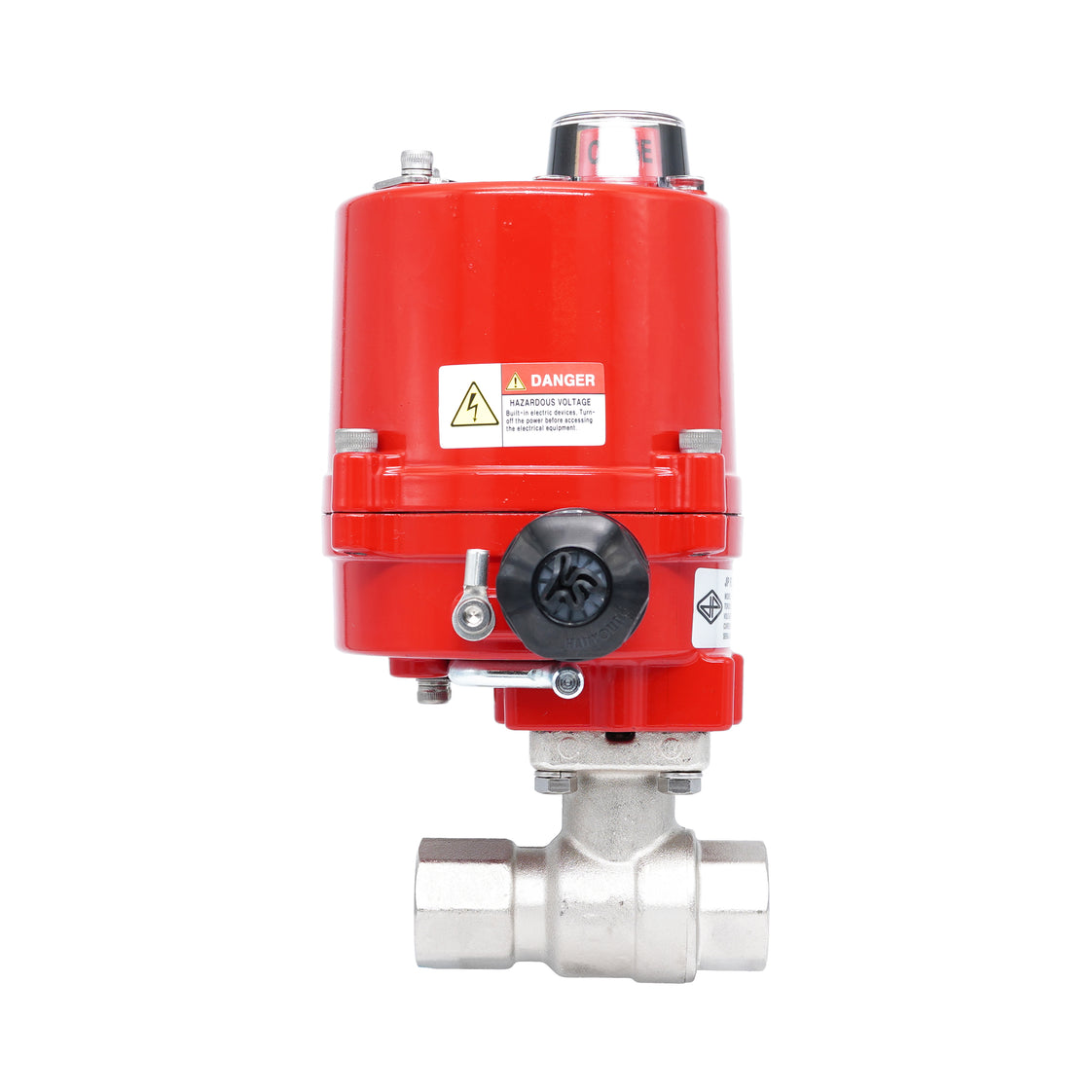 Rp 3/8" 2-Way Electric Brass Ball Valve 24 V AC/DC