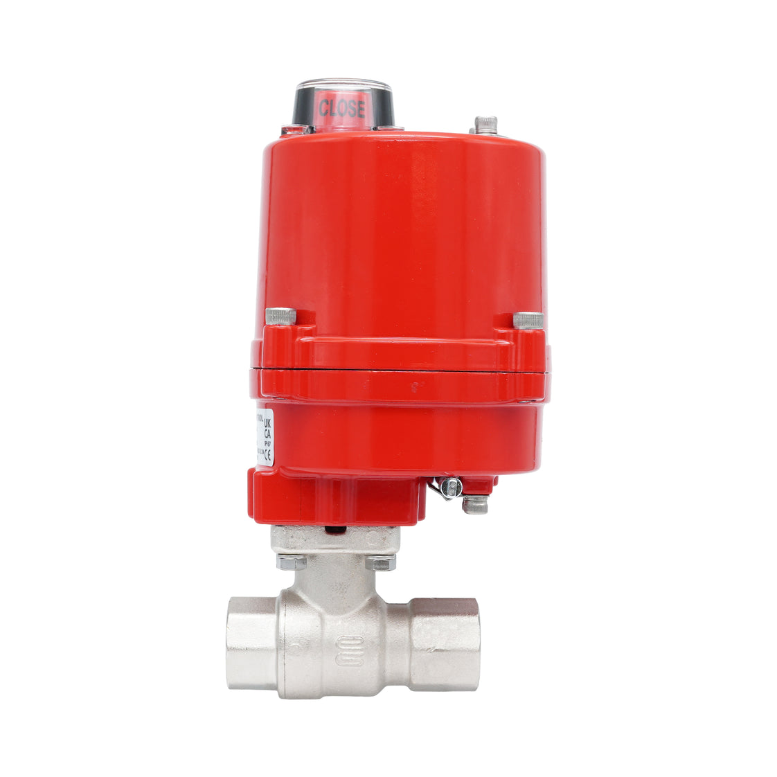 Rp 3/8" 2-Way Electric Brass Ball Valve 100-240 V AC