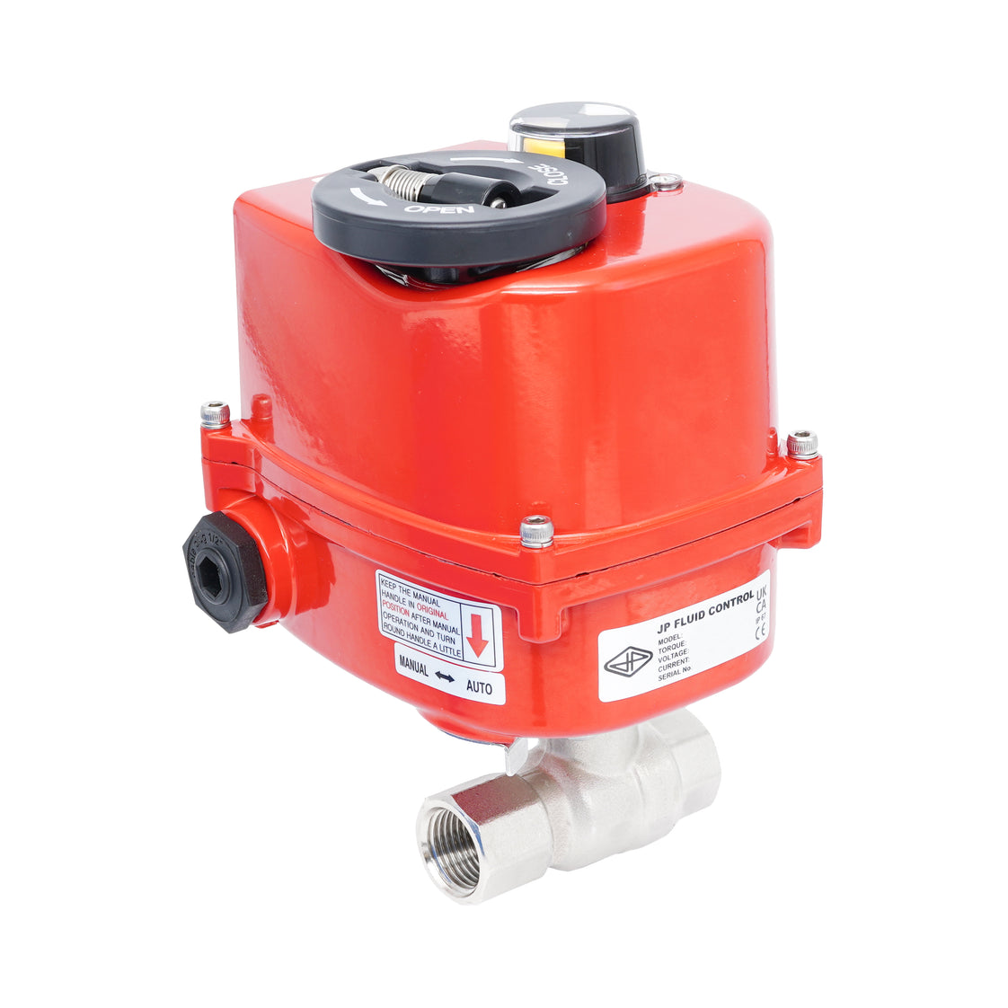 Rp 3/8" 2-Way Modulating Electric Brass Ball Valve 24 V AC/DC