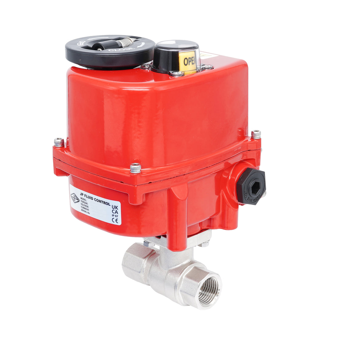 Rp 1/2" 2-Way Modulating Electric Brass Ball Valve 24 V AC/DC