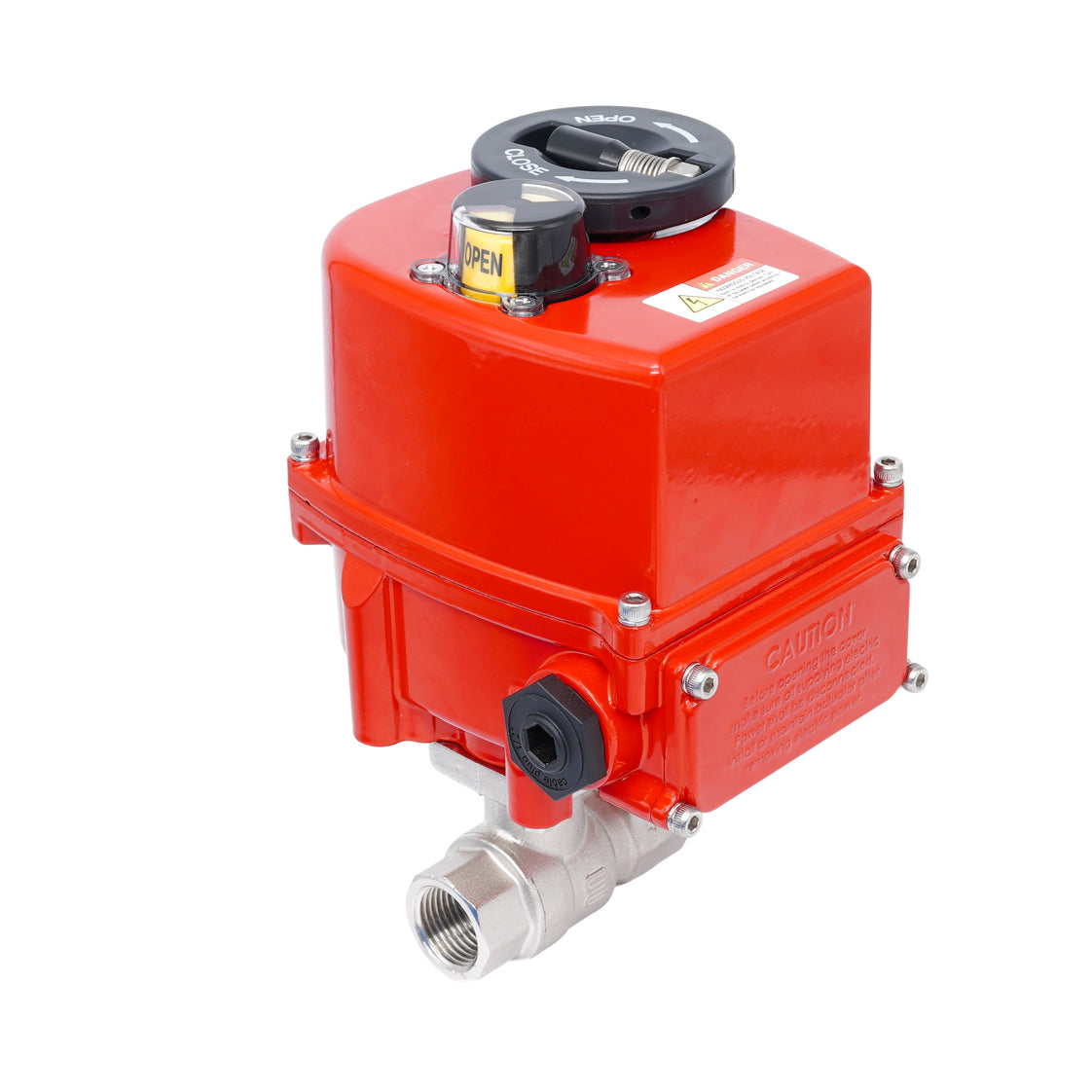 Rp 1/2" 2-Way Modulating Electric Brass Ball Valve 24 V AC/DC