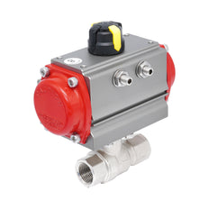 Rp 1/4" 2-Way Pneumatic Brass Ball Valve - Spring Closing