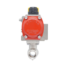 Rp 3/4" 2-Way Pneumatic Brass Ball Valve - Spring Opening