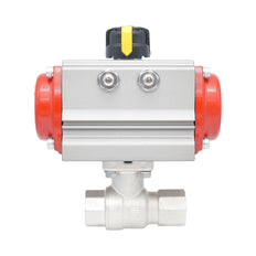 Rp 1/4" 2-Way Pneumatic Brass Ball Valve - Spring Closing