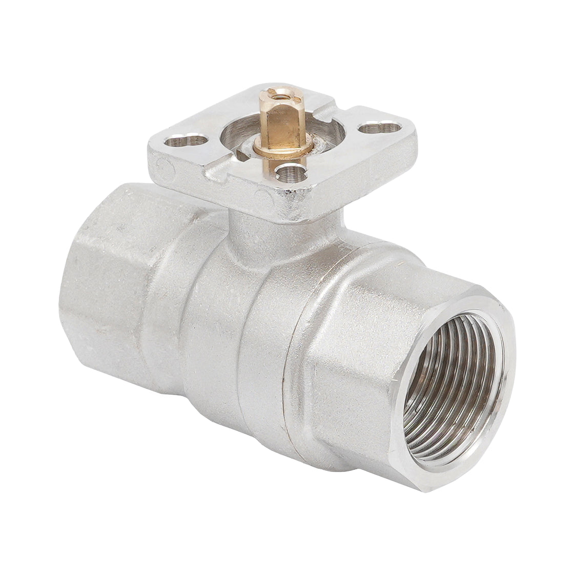 Rp 1" 2-way Brass Ball Valve ISO-Top F03/F04 PN40