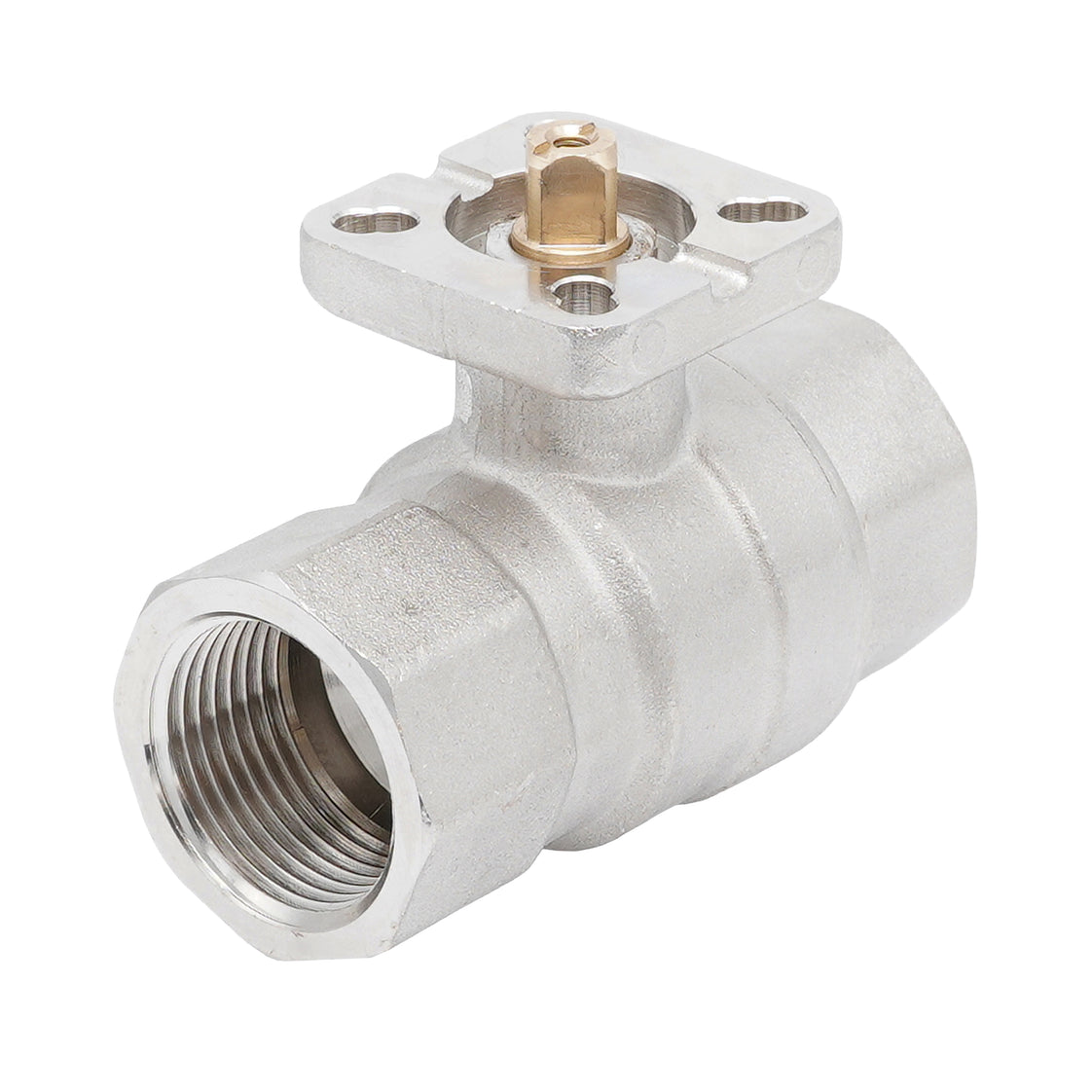 Rp 1-1/4" 2-way Brass Ball Valve ISO-Top F04/F05 PN40