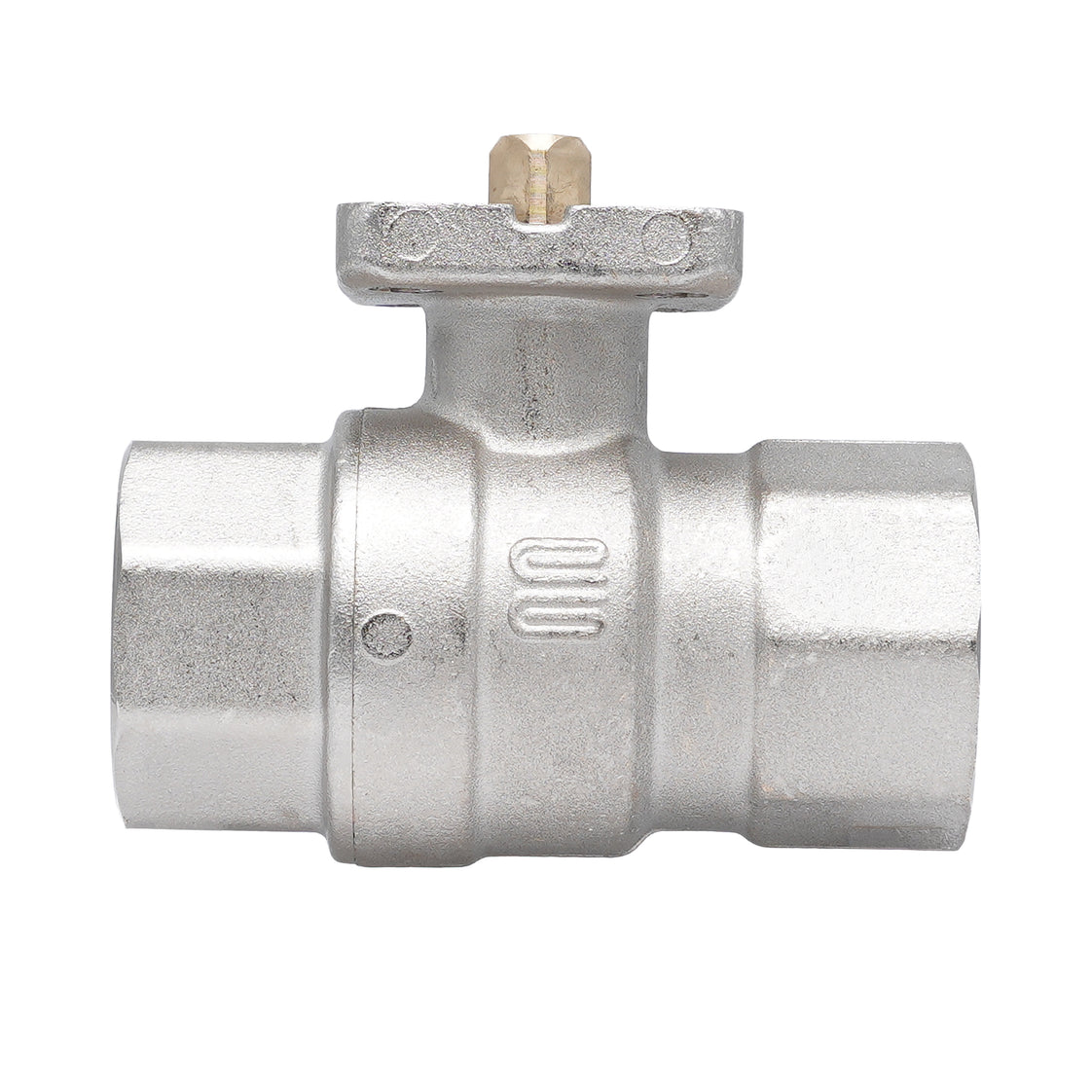 Rp 1" 2-way Brass Ball Valve ISO-Top F03/F04 PN40