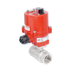 Rp 1-1/2" 2-Way Electric Brass Ball Valve 12 V AC/DC