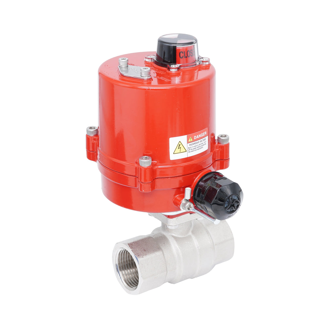 Rp 1" 2-Way Electric Brass Ball Valve 12 V AC/DC