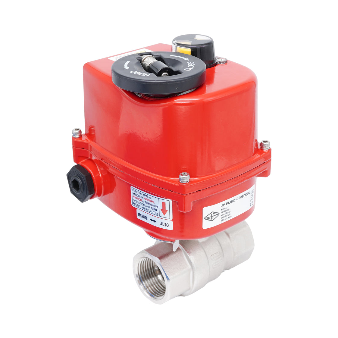 Rp 1-1/4" 2-Way Modulating Electric Brass Ball Valve 24 V AC/DC