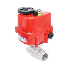 Rp 1-1/2" 2-Way Modulating Electric Brass Ball Valve 24 V AC/DC