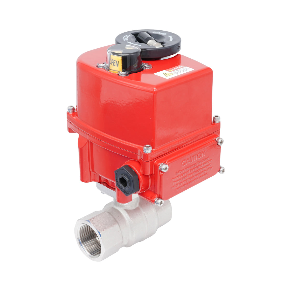 Rp 1-1/4" 2-Way Modulating Electric Brass Ball Valve 24 V AC/DC