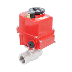 Rp 1-1/2" 2-Way Modulating Electric Brass Ball Valve 24 V AC/DC