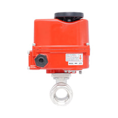 Rp 1-1/4" 2-Way Modulating Electric Brass Ball Valve 24 V AC/DC