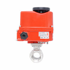 Rp 1-1/2" 2-Way Modulating Electric Brass Ball Valve 24 V AC/DC