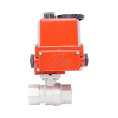 Rp 1-1/2" 2-Way Modulating Electric Brass Ball Valve 24 V AC/DC