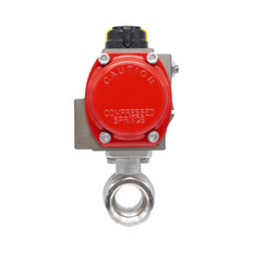 Rp 1 1/4" 2-Way Pneumatic Brass Ball Valve - Spring Closing