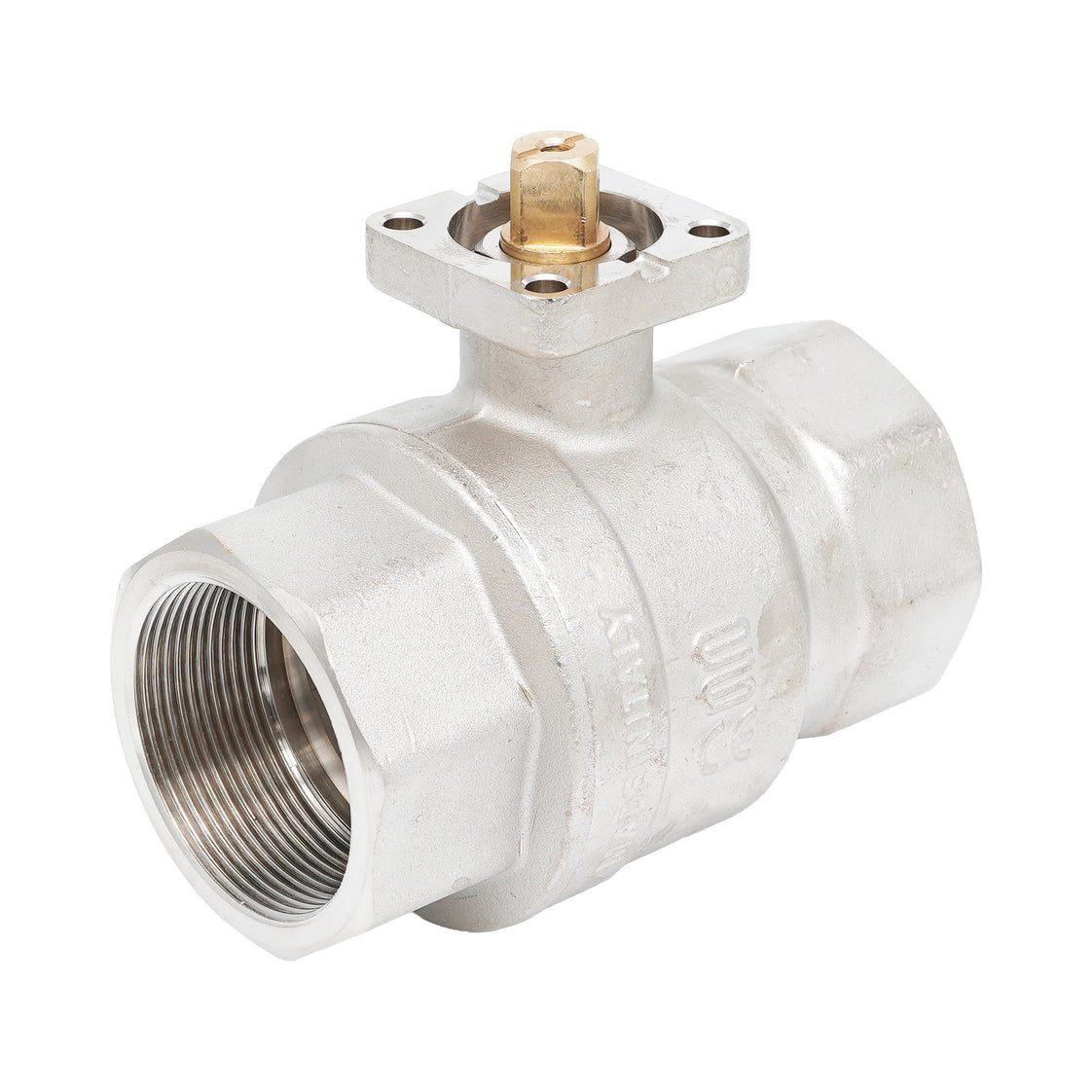Rp 2" 2-way Brass Ball Valve ISO-Top F05 PN25
