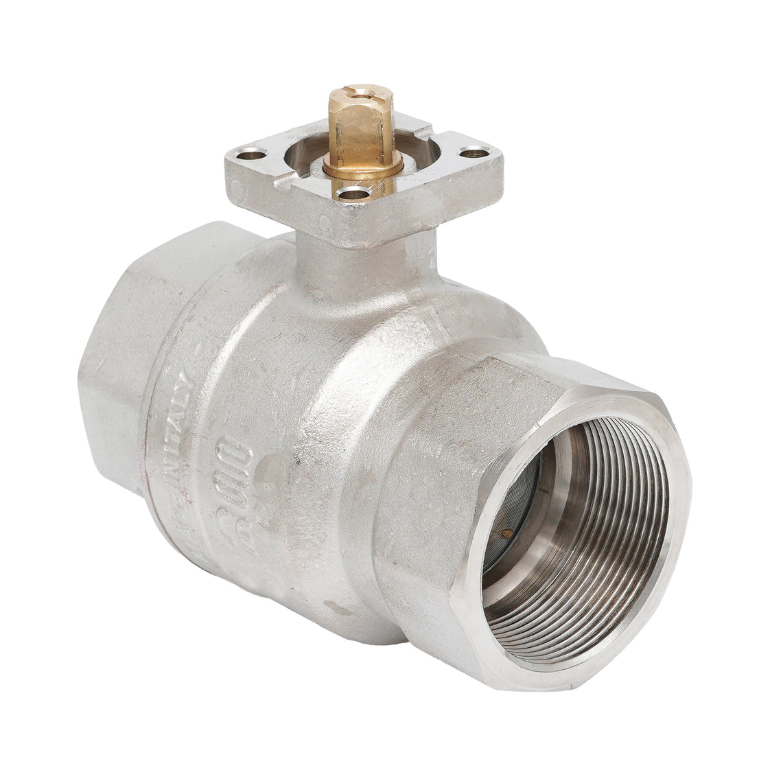 Rp 3" 2-way Brass Ball Valve ISO-Top F07 PN16