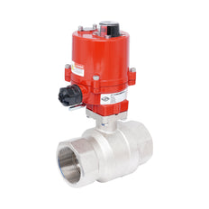 Rp 2" 2-Way Electric Brass Ball Valve 12 V AC/DC