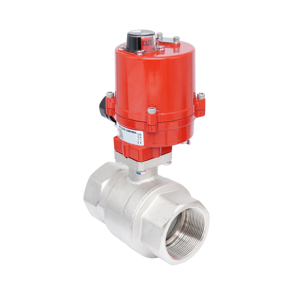 Rp 2" 2-Way Electric Brass Ball Valve 100-240 V AC