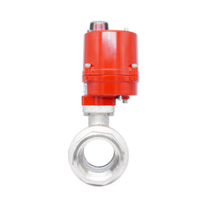 Rp 2" 2-Way Electric Brass Ball Valve 100-240 V AC