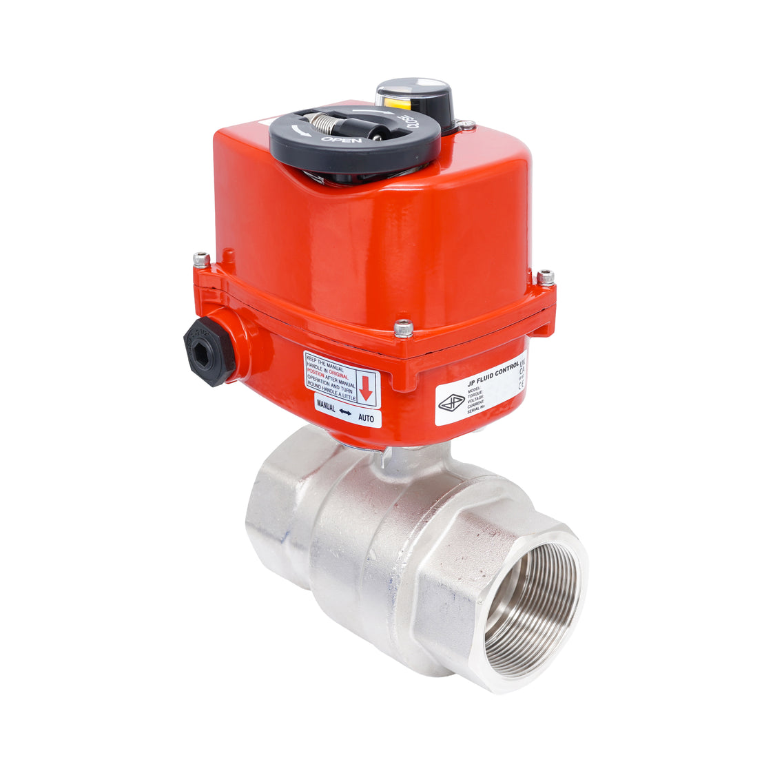Rp 2" 2-Way Modulating Electric Brass Ball Valve 24 V AC/DC