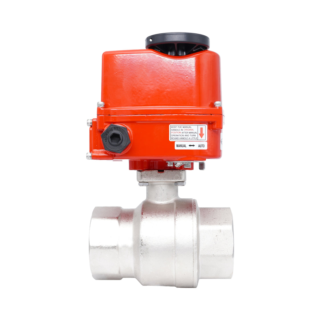 Rp 2" 2-Way Modulating Electric Brass Ball Valve 24 V AC/DC