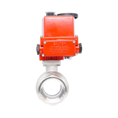 Rp 2" 2-Way Modulating Electric Brass Ball Valve 24 V AC/DC