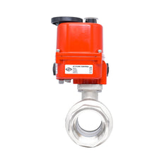 Rp 2" 2-Way Modulating Electric Brass Ball Valve 24 V AC/DC