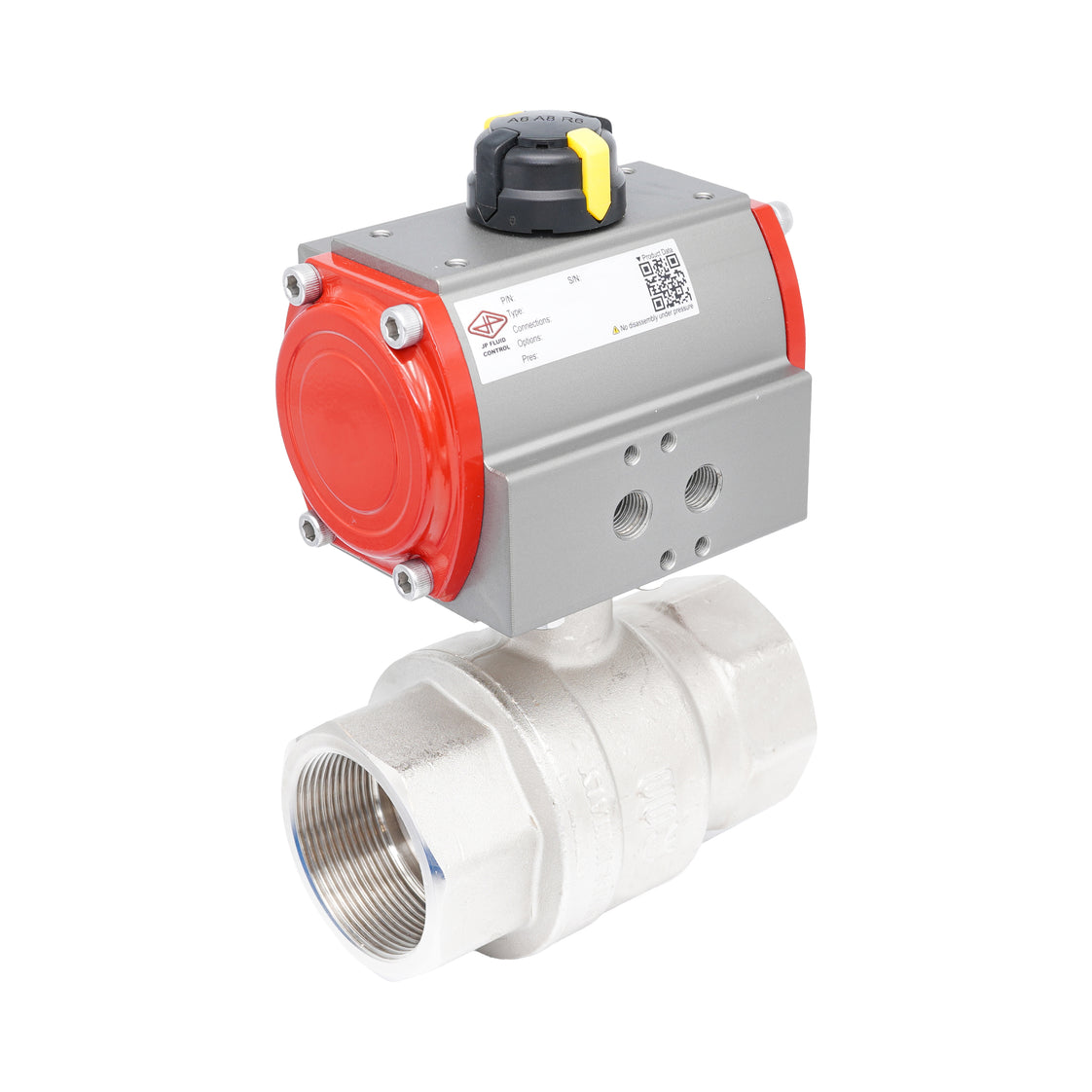 Rp 3" 2-Way Pneumatic Brass Ball Valve - Double Acting