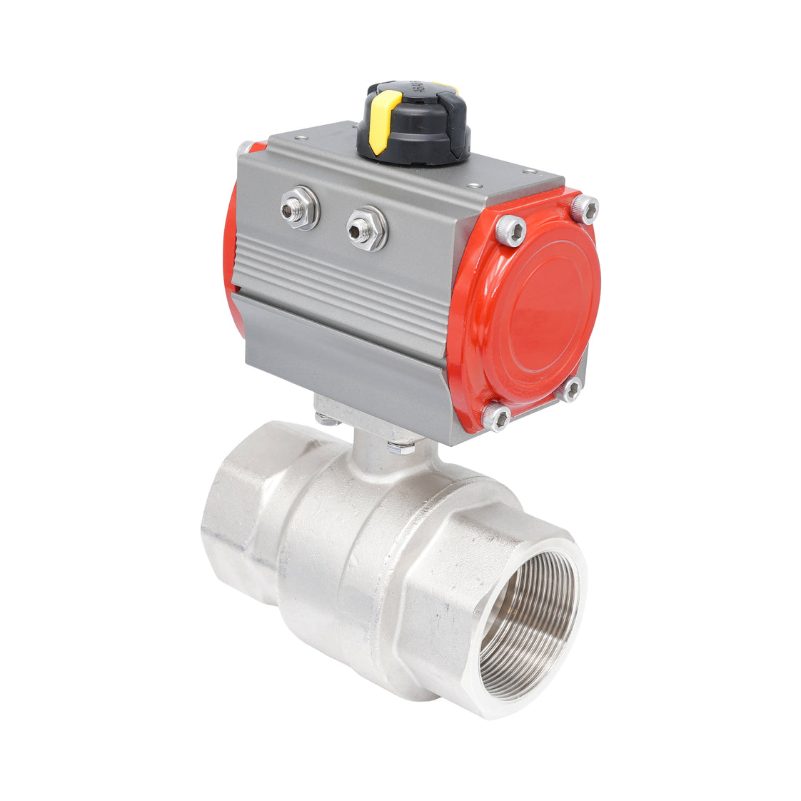 Rp 2" 2-Way Pneumatic Brass Ball Valve - Double Acting
