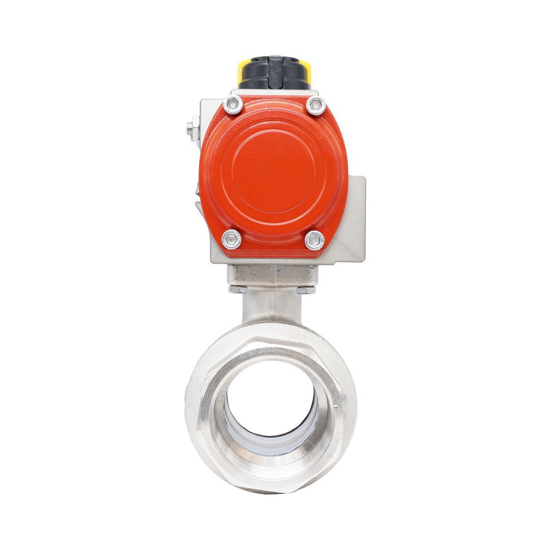 Rp 2" 2-Way Pneumatic Brass Ball Valve - Double Acting