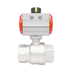 Rp 2" 2-Way Pneumatic Brass Ball Valve - Double Acting