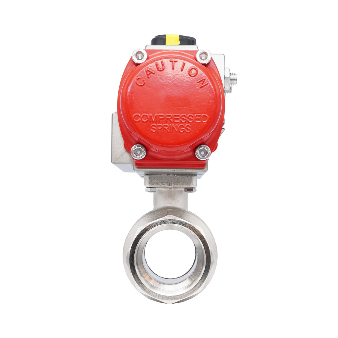 Rp 3" 2-Way Pneumatic Brass Ball Valve - Spring Opening