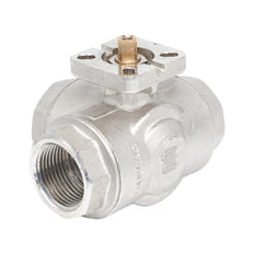 Rp 1/2" 3-way L-Bore Brass Ball Valve ISO-Top F03 PN40