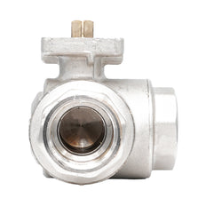 Rp 1" 3-way T-Bore Brass Ball Valve ISO-Top F03/04 PN40