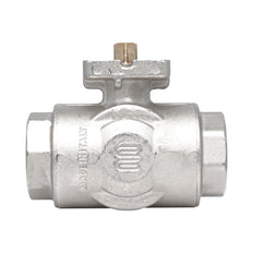 Rp 1-1/4" 3-way L-Bore Brass Ball Valve ISO-Top F04/05 PN40