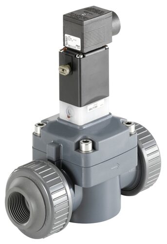 Solenoid Valve NPT 1 1/2'' NC PVC FKM 0.5-6bar/7-87psi 120VAC 0142 454232