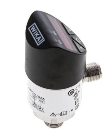 0 to 10bar Stainless Steel Wika Electronic Pressure Switch G1/4'' 1VDC IO-Link 4-pin M12 Connector