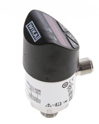 0 to 400bar Stainless Steel Wika Electronic Pressure Switch G1/4'' 1VDC IO-Link 4-pin M12 Connector