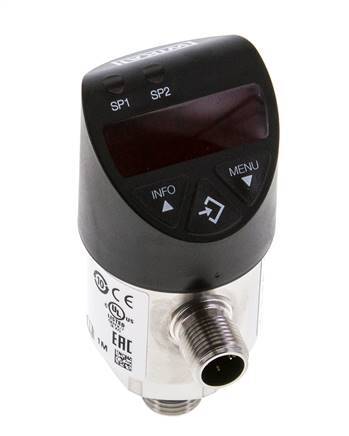 -1 to 0bar Stainless Steel Wika Electronic Vacuum Switch G1/4'' 1VDC IO-Link 4-pin M12 Connector