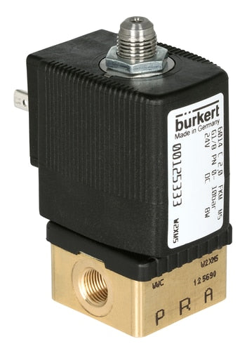Solenoid Valve 3/2-Way G1/8'' Universal Brass FKM 0-1.7bar/25psi 230VAC 6014 142443