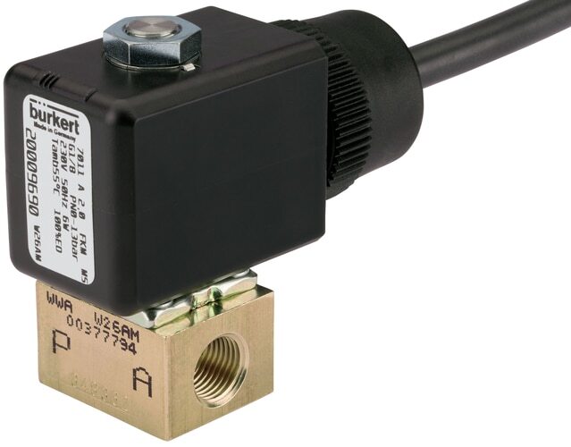 Solenoid Valve NC 20x20 mm SFB Plastic EPDM 0-13bar/189psi 24VDC 7011 20002115