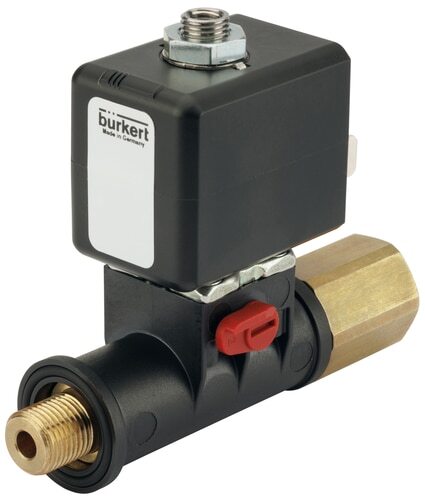 Solenoid Valve 3/2 NC 20x20 mm SFB Brass FKM 0-6bar/87psi 24VDC 7012 20042719