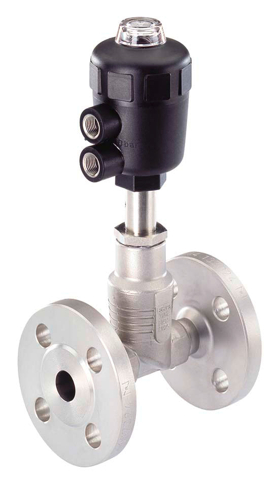 Flanged DN 32 NC Pneumatic 2-Way Globe Valve Stainless Steel - 2012 - 163101