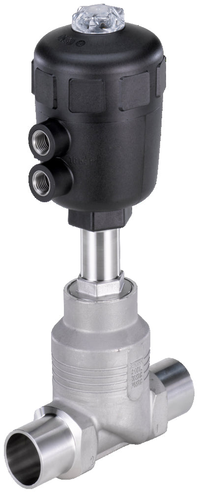 Welded End DN 40 NC Pneumatic 2-Way Globe Valve Stainless Steel - 2012 - 146479
